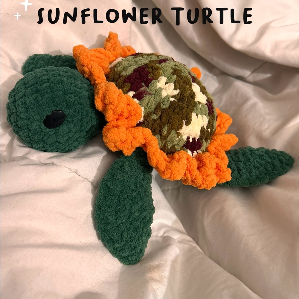 Sunflower Turtle Amigurumi/Plushy